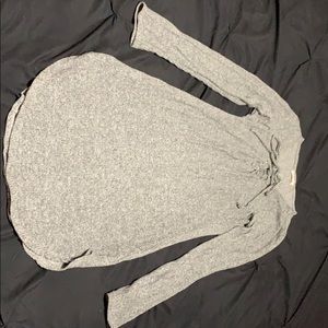 Size Large Grey Long-sleeve Dress